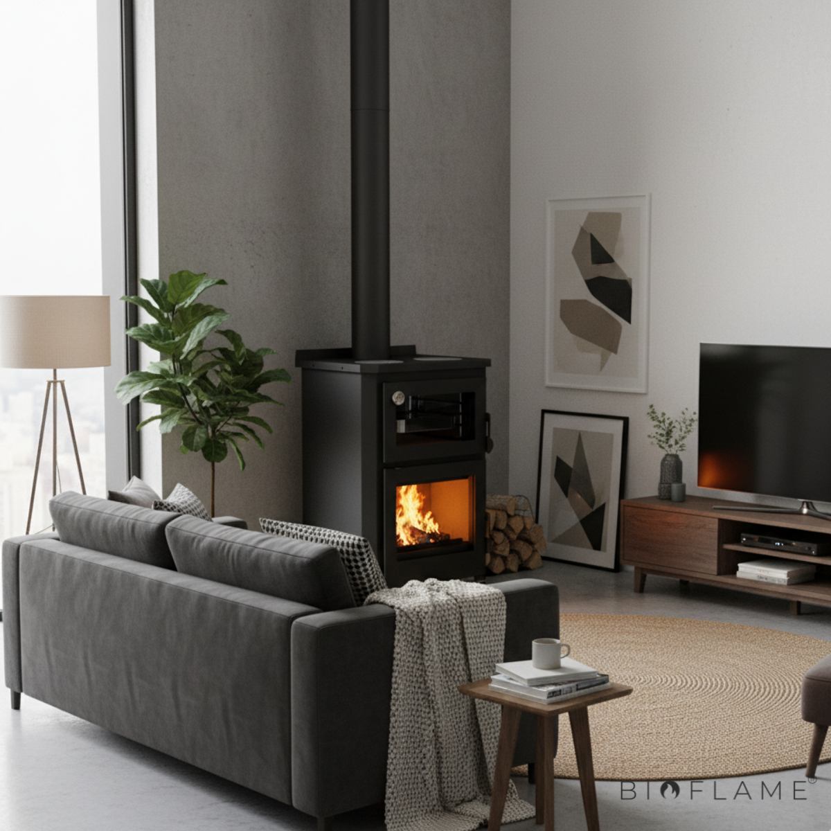 Salamandra a Lenha Subtil Nº9 com Forno