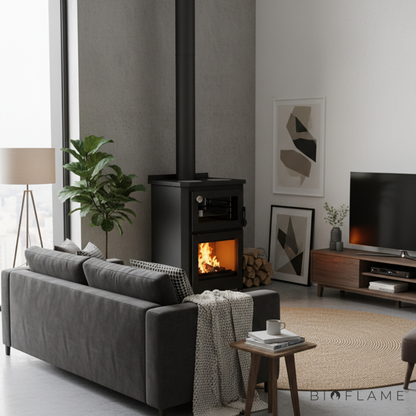 Salamandra a Lenha Subtil Nº9 com Forno