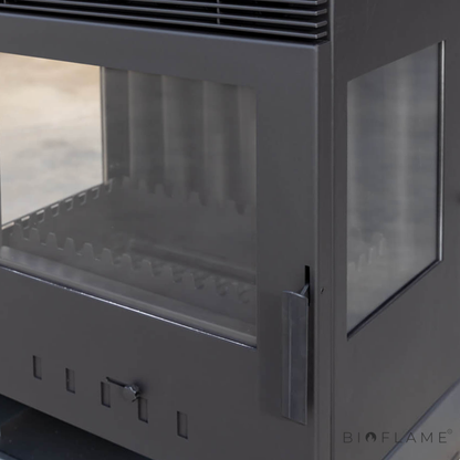 Salamandra a Lenha com Ventilação Teba Therm TKS-15 Forno Trifacial
