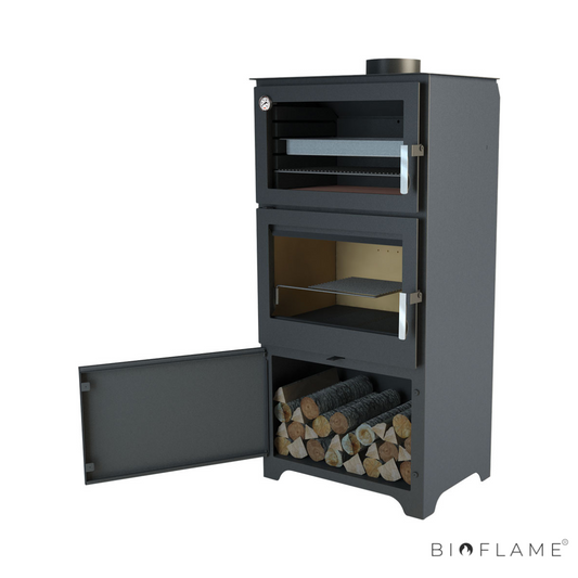 Salamandra a Lenha Bronpi Murano-L com Forno