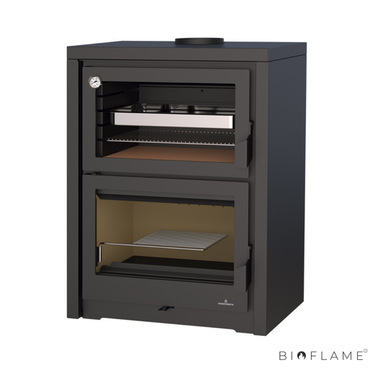 Salamandra a Lenha Bronpi Vulcano com Forno