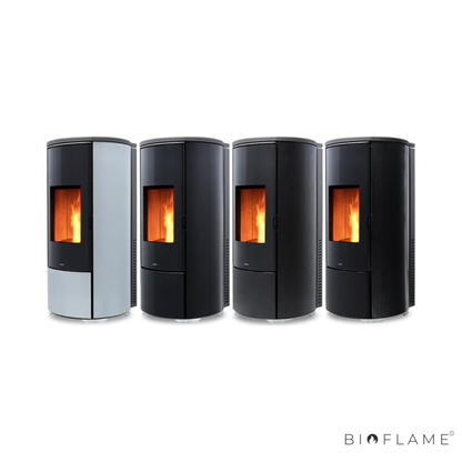 Salamandra a Pellets para Aquecimento Central Nobis Shape Glass H10 / H12