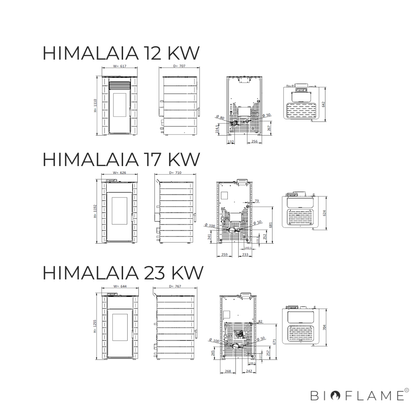 Salamandra a Pellets para Aquecimento Central Solzaima Hidro Himalaia