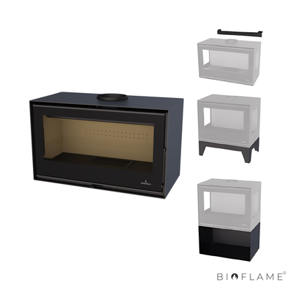 Salamandra a Lenha com Ventilação Bronpi Bimba 90
