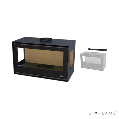Salamandra a Lenha com Ventilação Bronpi Bimba 90 3C