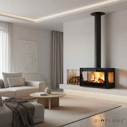 Salamandra a Lenha com Ventilação Bronpi Bimba 90 3C