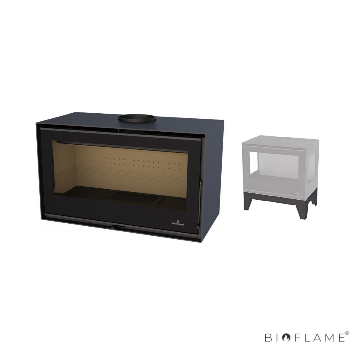 Salamandra a Lenha com Ventilação Bronpi Bimba 70