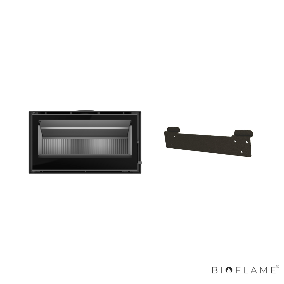 Salamandra a Lenha com Ventilação C&A Chama Cristal 98 em Fundição
