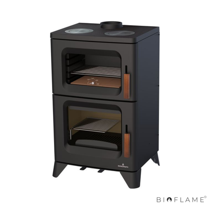 Salamandra a lenha Bronpi Hilton com forno