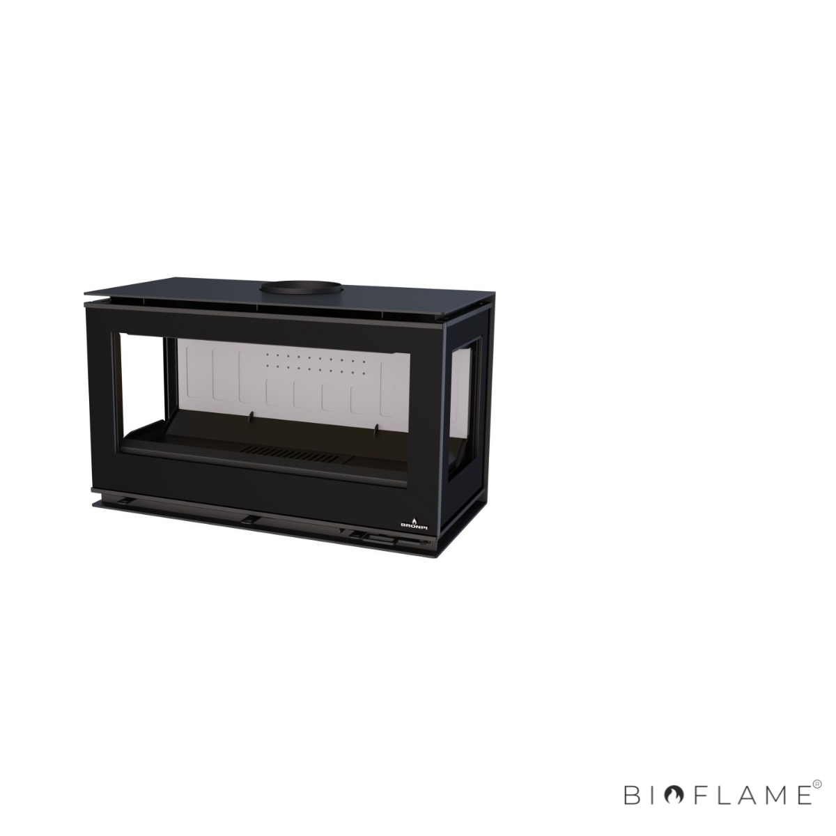 Salamandra a Lenha Bronpi Cairo 90 Box 3 Faces