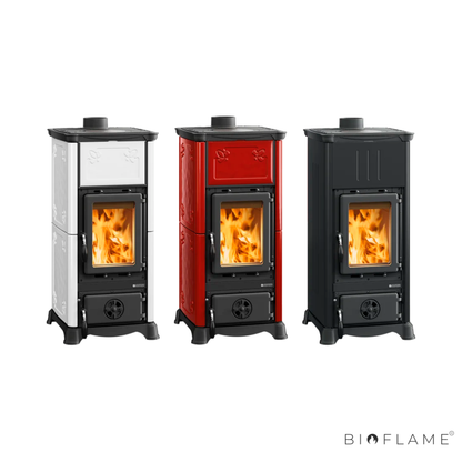 Salamandra a Lenha em Ferro Fundido Nordica Extraflame Emiliana
