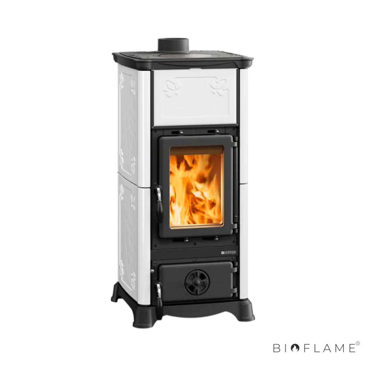 Salamandra a Lenha em Ferro Fundido Nordica Extraflame Emiliana