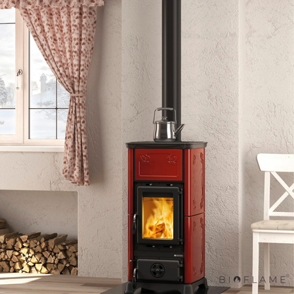 Salamandra a Lenha em Ferro Fundido Nordica Extraflame Emiliana