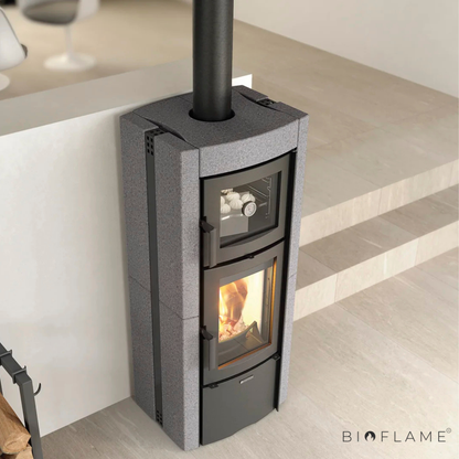 Salamandra a Lenha em Ferro Fundido Nordica Extraflame Ester Forno