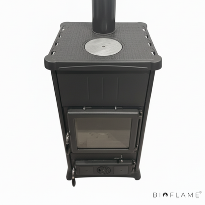 Salamandra a Lenha em Ferro Fundido Nordica Extraflame Fedora