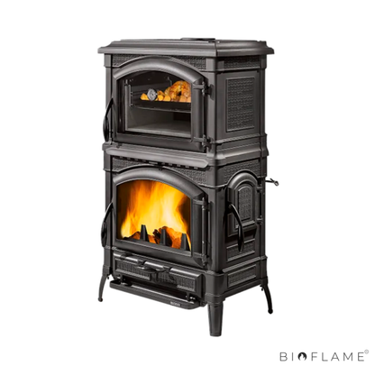 Salamandra a Lenha em Ferro Fundido Nordica Extraflame Isotta Forno