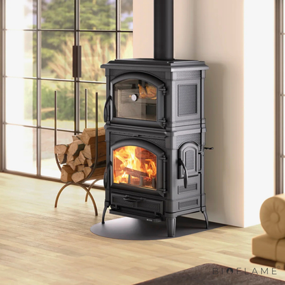 Salamandra a Lenha em Ferro Fundido Nordica Extraflame Isotta Forno