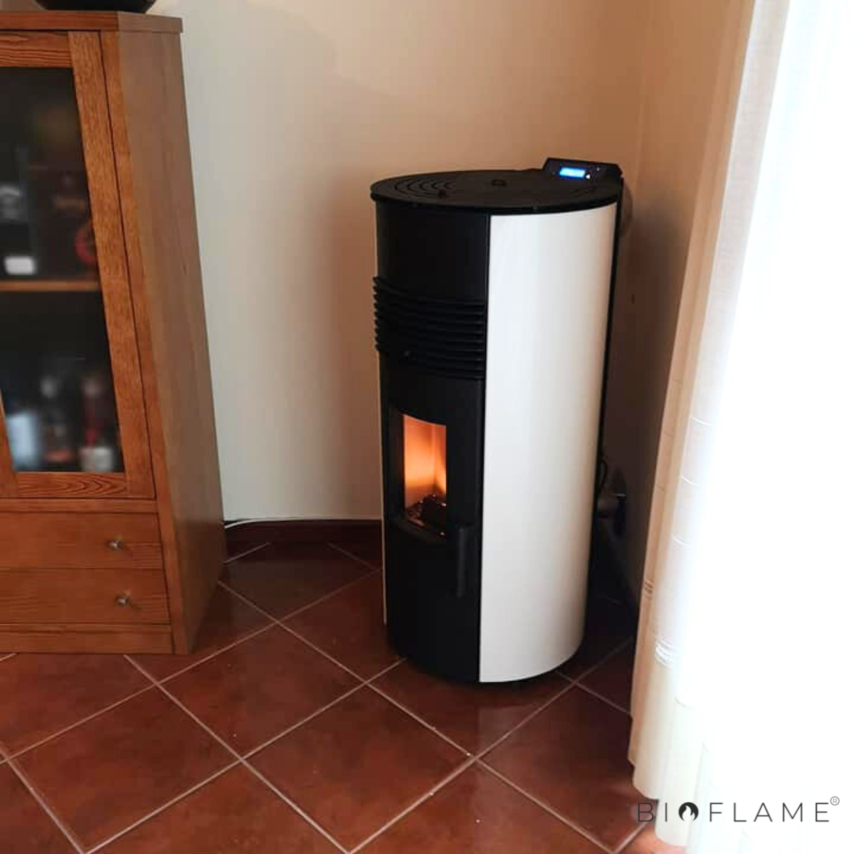 Salamandra a Pellets Canalizável Solzaima Amazon 9 kW
